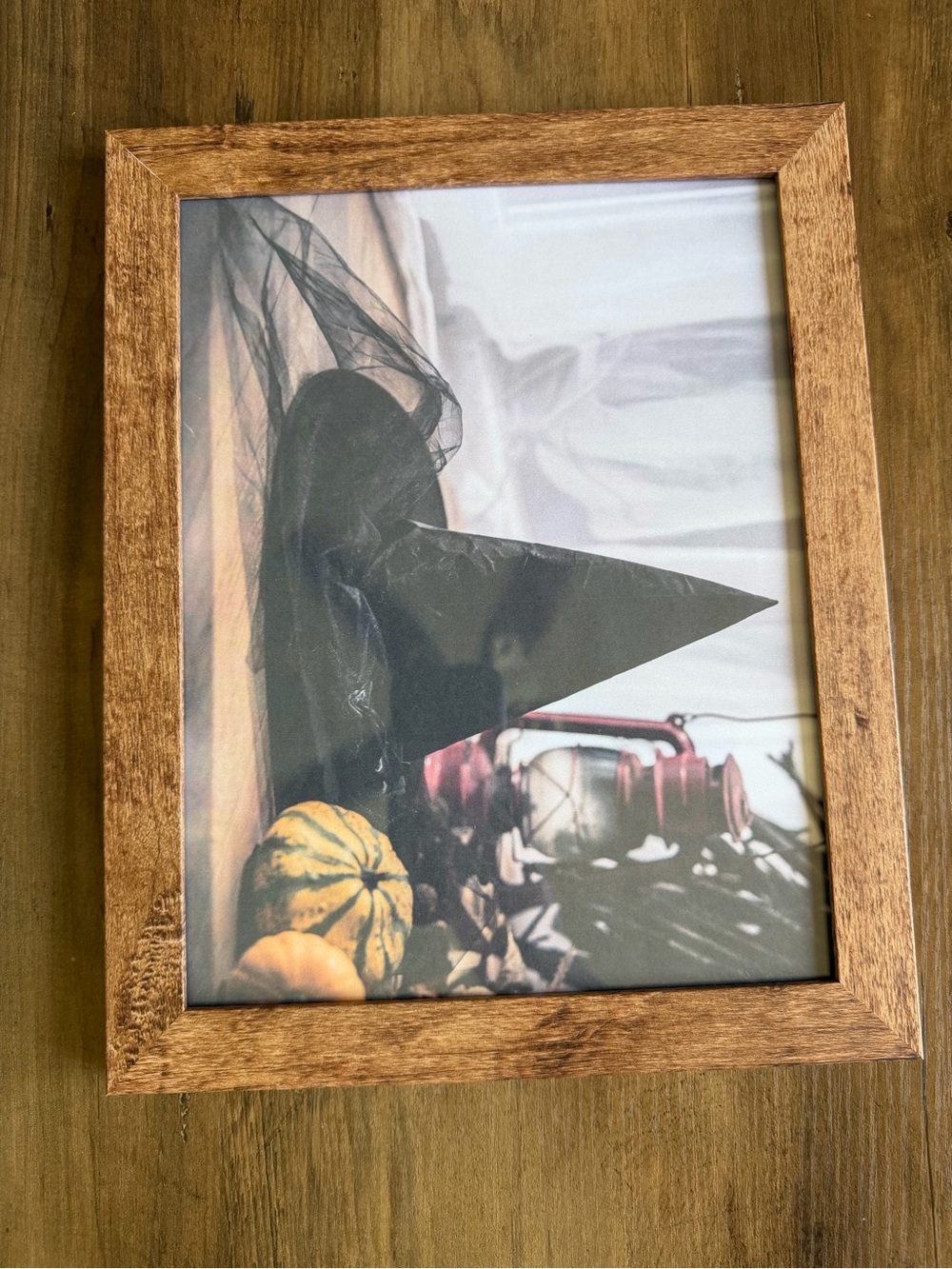 8.5 x 11 Picture Frame with real glass new brown